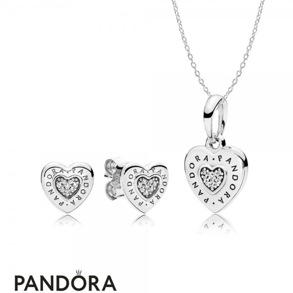 Pandora Signature Logo Heart Gift Set