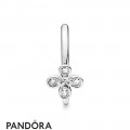 Women's Pandora Silver Four Petal Flower Ring