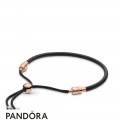 Women's Pandora Sliding Leather Bracelet Pandora Rose
