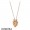 Women's Pandora Sparkling Lion Princess Heart Necklace Pandora Rose
