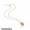 Women's Pandora Sparkling Lion Princess Heart Necklace Pandora Rose