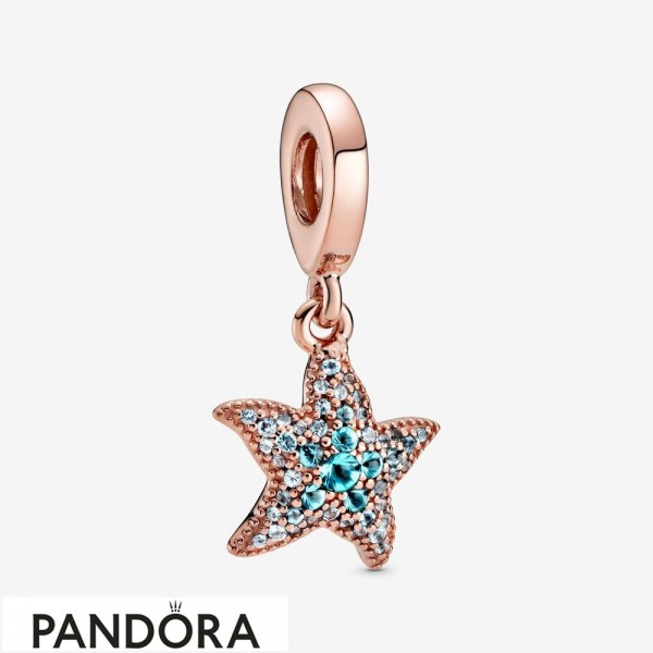 Women's Pandora Sparkling Starfish Dangle Charm
