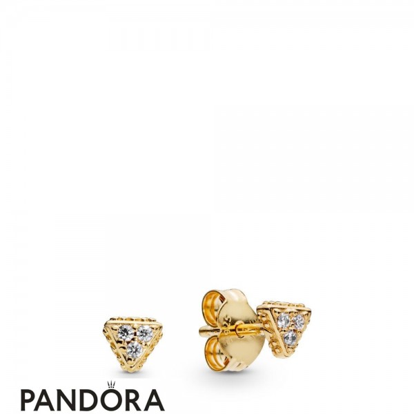 Women's Pandora Sparkling Triangles Stud Earrings Pandora Shine