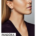Women's Pandora Spiritual Feathers Dangle Earrings Turquoise Enamel