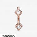 Women's Pandora Square Sparkle Open Cz Ring