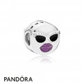 Women's Pandora Stay Cool Charm Black & Purple Enamel