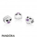 Women's Pandora Stay Cool Charm Black & Purple Enamel