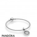 Women's Pandora Sterling Silver Family Tree Bangle Gift Set