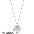 Women's Pandora Tree Of Love Necklace Mixed Enamel