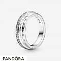 Women's Pandora Triple Band Pave Ring