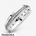 Women's Pandora Triple Band Pave Ring