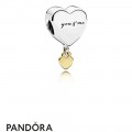 Women's Pandora Two Hearts Pendant Charm