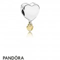 Women's Pandora Two Hearts Pendant Charm