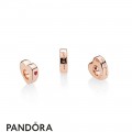 Women's Pandora Two Hearts Spacer Pandora Rose Red Cz