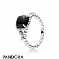 Women's Pandora Vibrant Spirit Ring Black Crystal