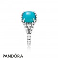 Women's Pandora Vibrant Spirit Ring Scuba Blue Crystal