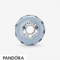 Women's Pandora Wavy Dark Blue Murano Glass Ocean Charm