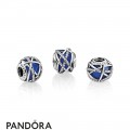 Pandora Winter Collection Galaxy Charm Royal Blue Crystal