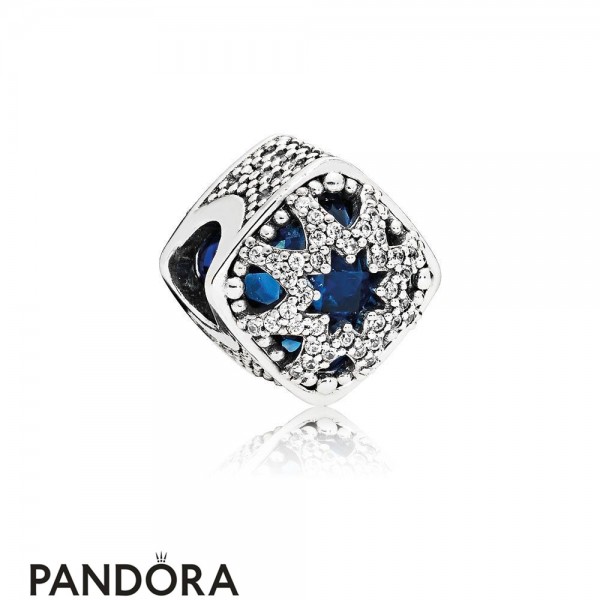 Pandora Winter Collection Glacial Beauty Charm Swiss Blue Crystals