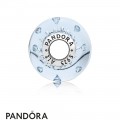 Pandora Winter Collection Ice Drops Murano Glass Charm Blue Cz