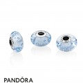 Pandora Winter Collection Ice Drops Murano Glass Charm Blue Cz