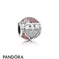 Pandora Winter Collection Sparkling Jolly Santa Charm Red