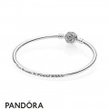 Pandora Bracelets Disney Disney Beauty The Beast Bangle Bracelet Clear Cz