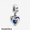 Women's Pandora Charm Pendant Disney Heart Belle And The Tramp