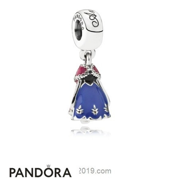 Pandora Disney Charms Anna's Dress Pendant Charm Mixed Enamel