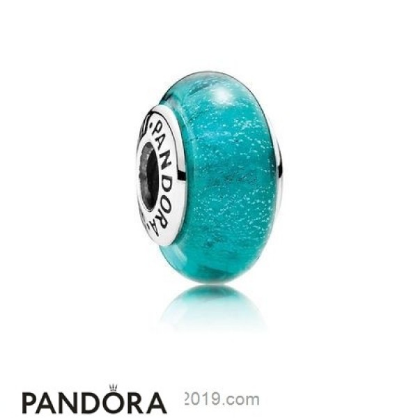 Pandora Disney Charms Jasmine's Signature Color Charm Murano Glass