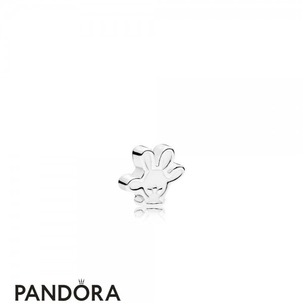 Pandora Disney Charms Mickey Glove Petite Charm White Enamel