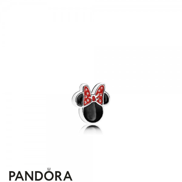 Pandora Disney Charms Minnie Icon Petite Charm Red Black Enamel