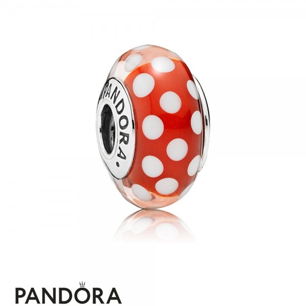 Pandora Disney Charms Minnie's Signature Look Charm Murano Glass