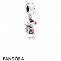 Pandora Disney Charms Piglet Pendant Charm Transparent Cerise Enamel