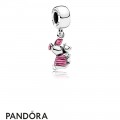 Pandora Disney Charms Piglet Pendant Charm Transparent Cerise Enamel