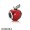 Pandora Disney Charms Snow White's Apple Charm Red Enamel Light Green Cz