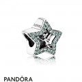 Pandora Disney Charms Tinker Bell Star Charm Green Cz