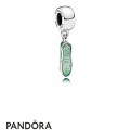 Pandora Disney Charms Tinker Bell's Shoe Pendant Charm White Glittering Green Enamel