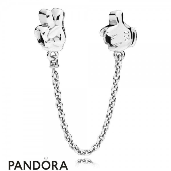 Women's Pandora Disney Mickey Gestures Safety Chain