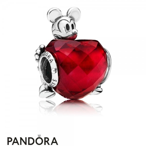 Women's Pandora Disney Mickey Love Heart Charm