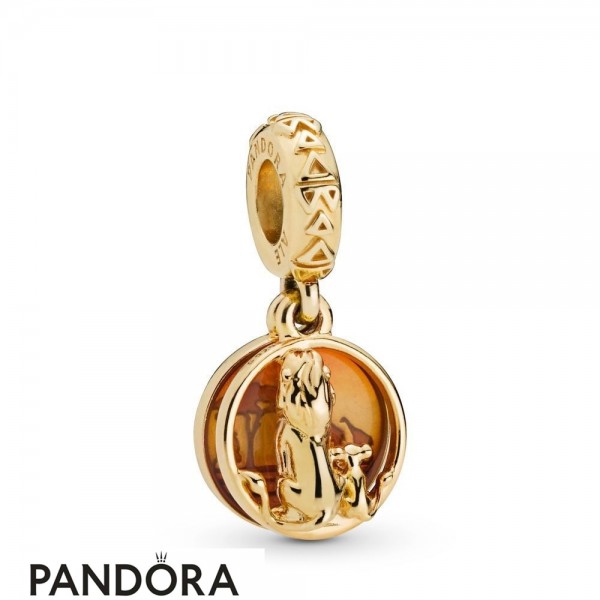 Women's Pandora Disney Pandora Shine Simba And Mufasa Sunset Hanging Charm