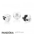 Women's Pandora Disney Vintage Mickey Clip White Enamel