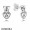 Women's Pandora Love Locks Stud Earring