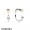 Women's Pandora Two Hearts Earrings Hoops