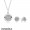 Women's Pandora A Pandora Signature Necklace And Earring Set