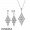 Women's Pandora Cascading Glamour Necklace And Earrings Gift Set