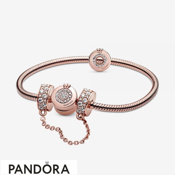 Pandora Crown O Bracelet & Charms Set