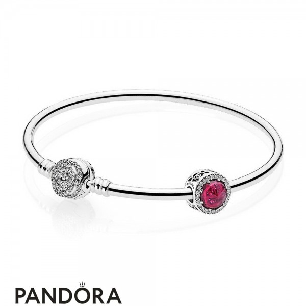 Pandora Disney Belle's Radiant Rose Bangle Set