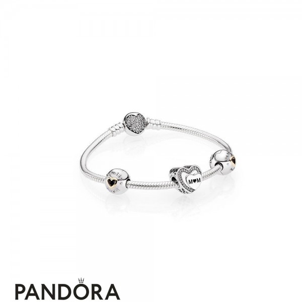 Pandora Holiday Gift Tribute To Mom Bracelet Set