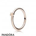 Women's Pandora Inspiration Blushing Rose Puzzle Ring Stack